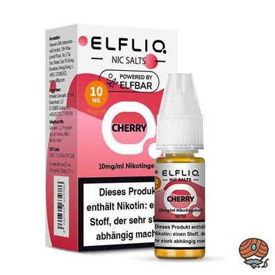 ELFLIQ by ELFBAR Cherry * 10mg/ml* Nikotinsalz, Liquid 10ml
