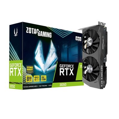 Zotac RTX 3050 ECO, 8GB GDDR6 HDMI 3xDP
