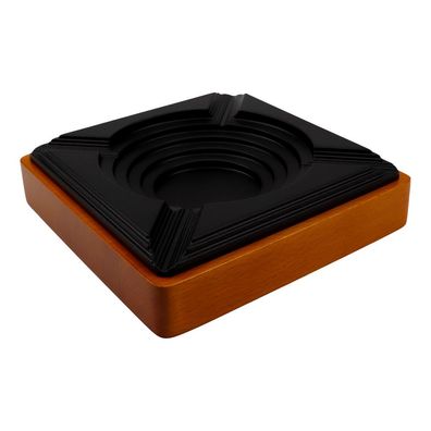 Passatore Zigarrenaschenbecher Aluminium schwarz / Holz