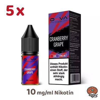 OXVA Overdosed Cranberry GRAPE 10mg/ml Nikotin, 50/50 Liquid 5x 10ml