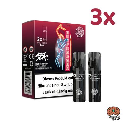 187 Strassenbande Pod Reeperbahn 20mg/ml Nikotin, 3x * 2 PODS*