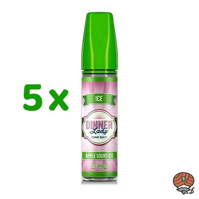 Dinner Lady APPLE SOURS Longfill Aroma für E-Zigaretten - ICE 5x 14ml