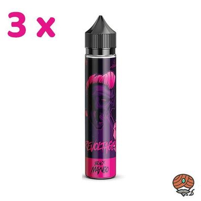 Revoltage BLACK MANGO Longfill Aroma für E-Zigaretten 3x 15ml