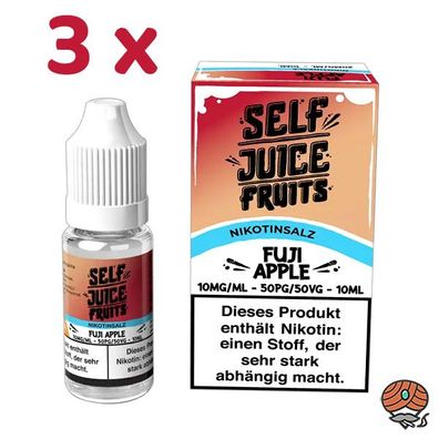 Self Juice FUJI APPLE 10mg/ml Nikotinsalz, 3x 10ml Liquid 50/50