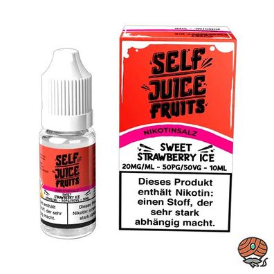 Self Juice SWEET Strawberry ICE 20mg/ml Nikotinsalz, 10ml Liquid 50/50