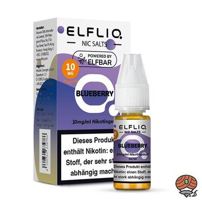 ELFLIQ by ELFBAR Blueberry * 10mg/ml* Nikotinsalz, Liquid 10ml