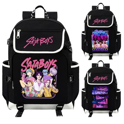 Kpop Damon Jager Saja Jungen Rucksack Student Teenager-Mode Schule Mochila