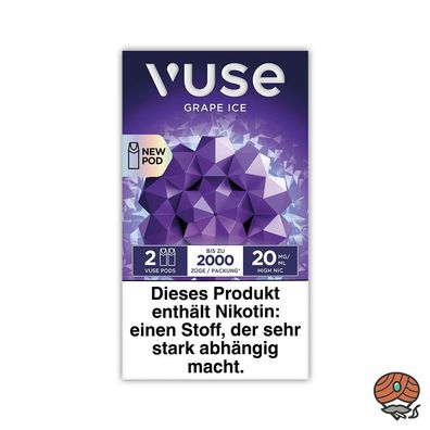 Vuse PODS Grape Ice 20mg/ml Nikotin à 2 Pods