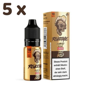 Revoltage Tobacco GOLD 10mg/ml Nikotin, 50/50 Liquid 5x 10ml