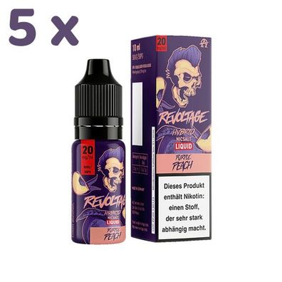 Revoltage PURPLE PEACH 20mg/ml Nikotin, 50/50 Liquid 5x 10ml