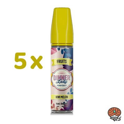 Dinner Lady KIWI MELON Longfill Aroma für E-Zigaretten - Fruits 5x 14ml
