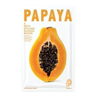 Papaya-Gesichtsmaske Blattform, 10 Stück