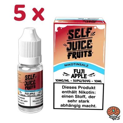 Self Juice FUJI APPLE 10mg/ml Nikotinsalz, 5x 10ml Liquid 50/50