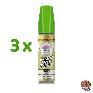 Dinner Lady Dessert Bar KEY LIME TART Longfill Liquid Aroma 3x 14ml