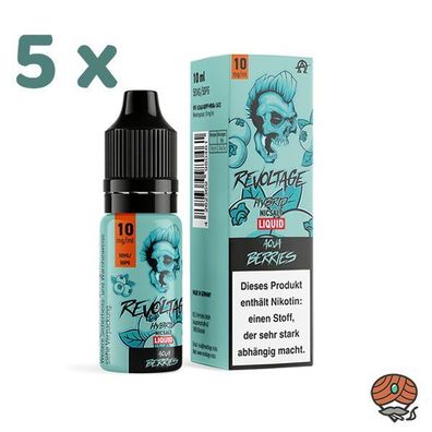 Revoltage AQUA Berries 10mg/ml Nikotin, 50/50 Liquid 5x 10ml