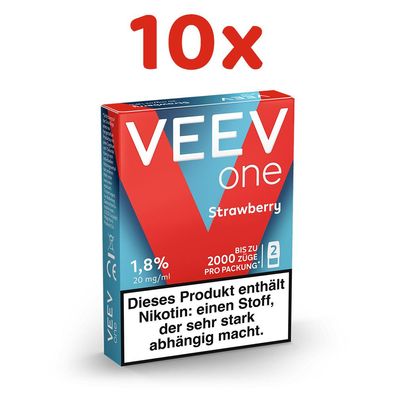 VEEV one Pod Strawberry 20mg/ml Nikotin 10x 2 Pods