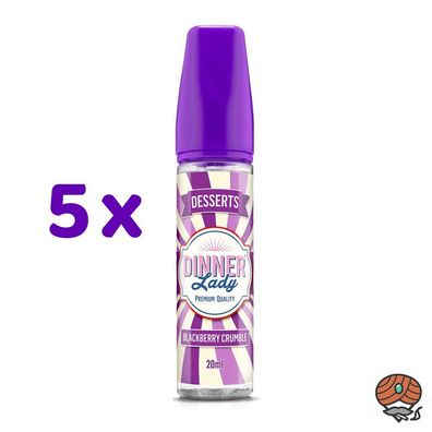 Dinner Lady Blackberry Crumble Longfill Aroma für E-Zigaretten -Desserts 5x 14ml