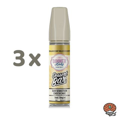Dinner Lady Dessert Bar SAN Sebastián Cheesecake Longfill Liquid Aroma 3x 14ml