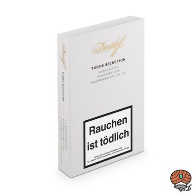 Davidoff Tubos Selection - White Line - mit 3 Zigarren