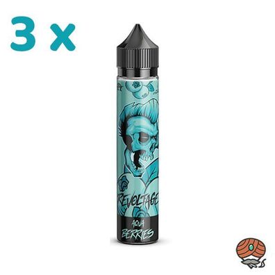 Revoltage AQUA Berries Longfill Aroma für E-Zigaretten 3x 15ml