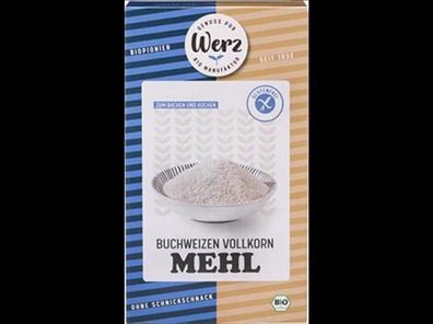 Naturkornmühle Werz 6x Buchweizen Vollkorn Mehl, glutenfrei 1000g