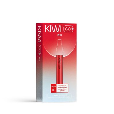 KIWI GO+ E-Zigarette Akku 500mAh - verwendbar mit KIWI GO+ PODs - RED