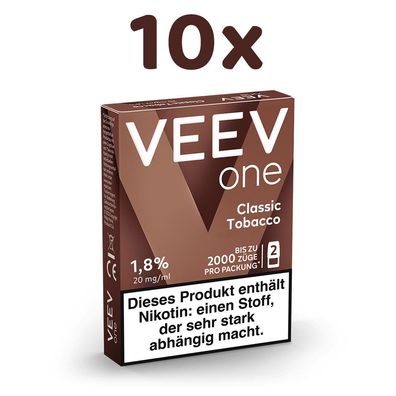 VEEV one Pod Classic Tobacco 20mg/ml Nikotin 10x 2 Pods