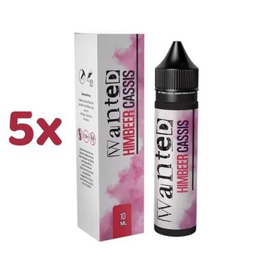 Wanted Himbeer CASSIS Longfill Aroma für E-Zigaretten 5x 10ml