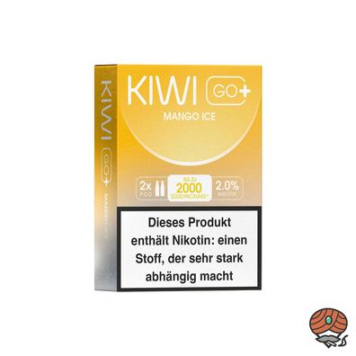 KIWI GO+ POD Mango Ice 20mg/ml Nikotin à 2 Pods