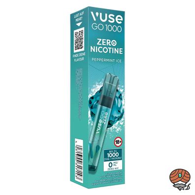 Vuse GO 1000 E-Shisha Peppermint ICE, nikotinfrei, Einweg-E-Zigarette, Vape