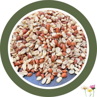 Erdnüsse 20 kg halb/ganz - teilblanchiert - Vogelfutter - Wintervogelfutter