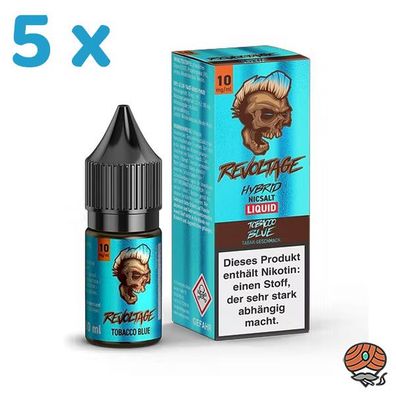 Revoltage Tobacco BLUE 10mg/ml Nikotin, 50/50 Liquid 5x 10ml