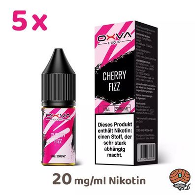 OXVA Overdosed CHERRY FIZZ 20mg/ml Nikotin, 50/50 Liquid 5x 10ml