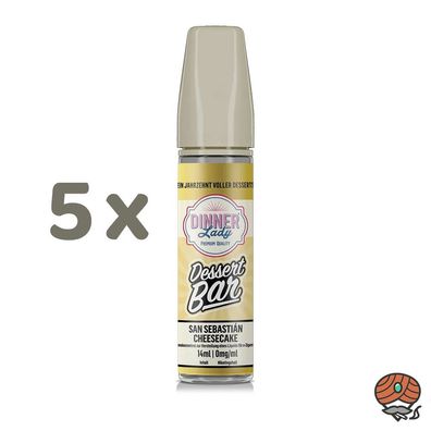 Dinner Lady Dessert Bar SAN Sebastián Cheesecake Longfill Liquid Aroma 5x 14ml