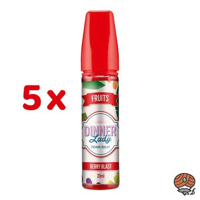 Dinner Lady BERRY BLASTLongfill Aroma für E-Zigaretten - Fruits 5x 20ml