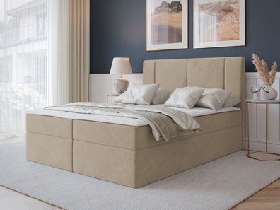 Boxspringbett Litzog Modern mit zwei Bettkästen Doppelbett Schlafzimmer