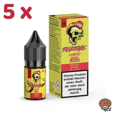 Revoltage TRIPLE APPLE 20mg/ml Nikotin, 50/50 Liquid 5x 10ml