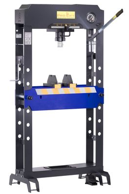 30t Werkstattpresse Innenmaß 750mm Extrabreit manuell + pneumatisch, 00012