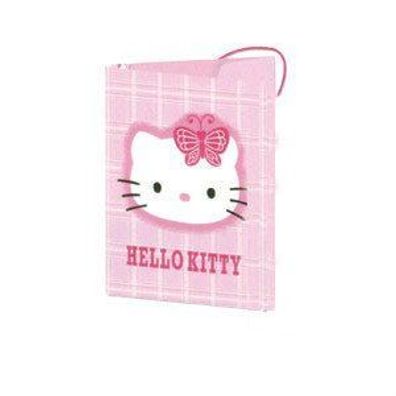 Sanrio Hello Kitty Tartan Elasticated File Jurismappe Pink Neuware