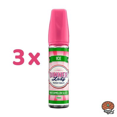 Dinner Lady Watermelon SLICES Longfill Aroma für E-Zigaretten - Ice 3x 20ml