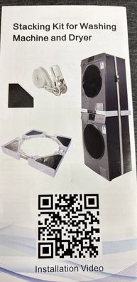 Universal Stapelbausatz Verbindungsrahmen für Waschmaschine und Wäschetrockner