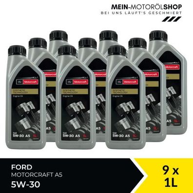 Ford Motorcraft A5 5W-30 9x1 Liter