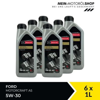 Ford Motorcraft A5 5W-30 6x1 Liter