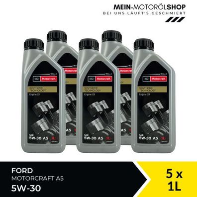 Ford Motorcraft A5 5W-30 5x1 Liter
