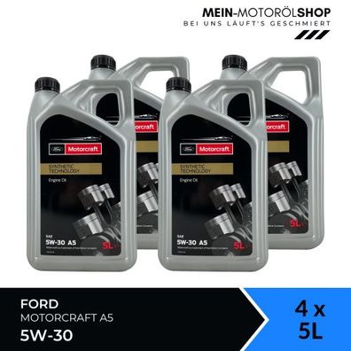Ford Motorcraft A5 5W-30 4x5 Liter
