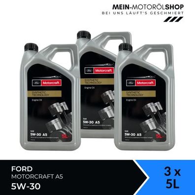 Ford Motorcraft A5 5W-30 3x5 Liter