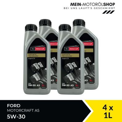 Ford Motorcraft A5 5W-30 4x1 Liter