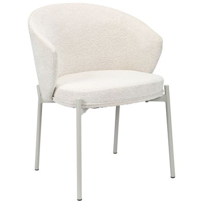 Selsey Atisly - Polsterstuhl mit Chenille, Hellbeige