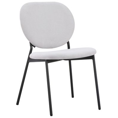 Selsey Broctalm - Polsterstuhl mit hydrophober Chenille, Hellgrau