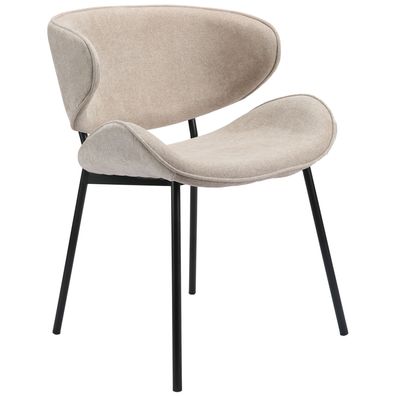 Selsey Pretically - Polsterstuhl mit pflegeleichter Chenille, Beige